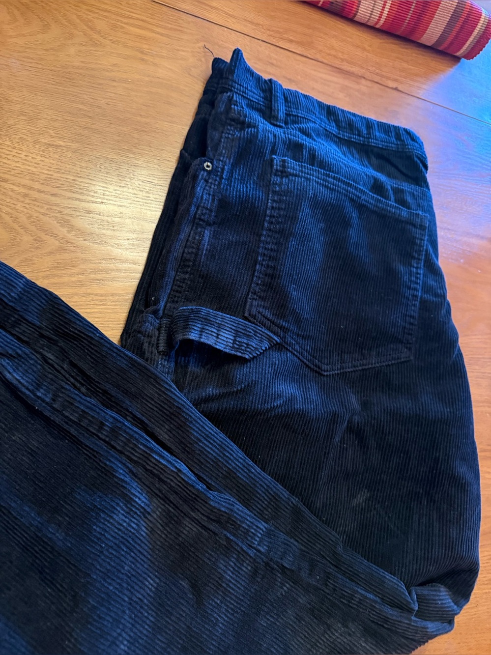 Men’s Black Corduroy cargo Pants - No Boundaries size 44x31